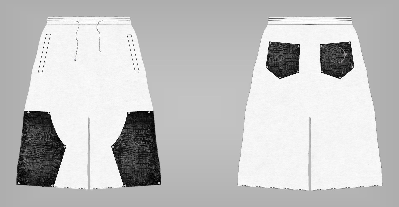 JODYE Drop 002 — BR Reconstructed Panel Shorts