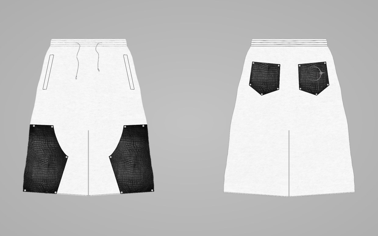 JODYE 002 — BR Reconstructed Panel Shorts